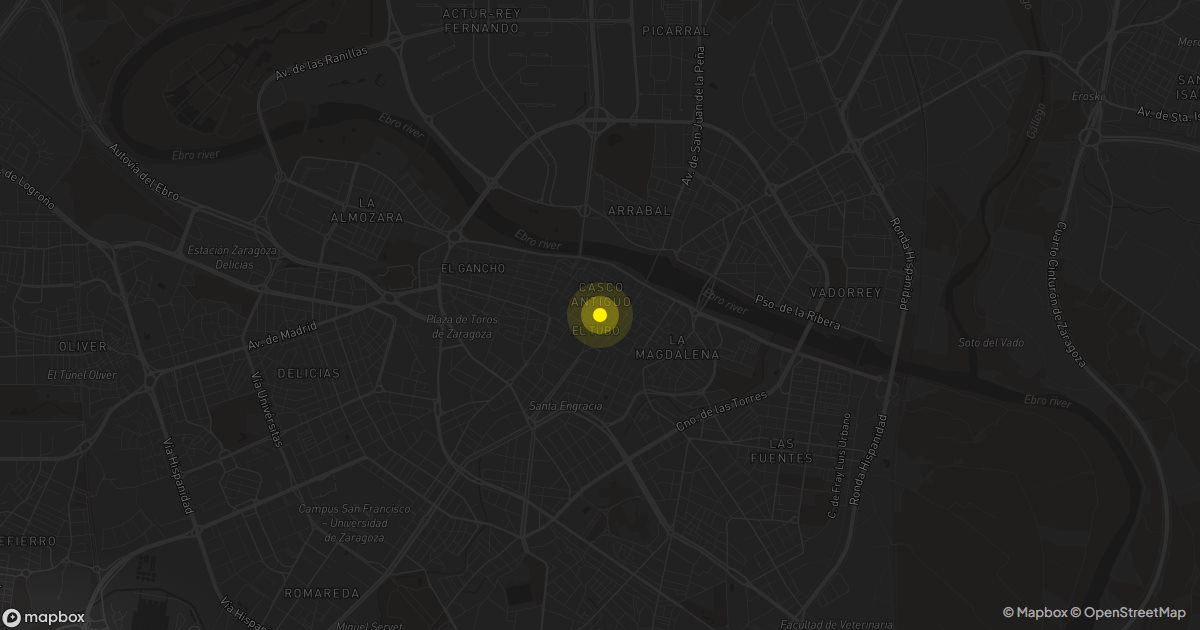 Mapa de Casco Histórico: personas que piden presupuesto de mudanza cada mes