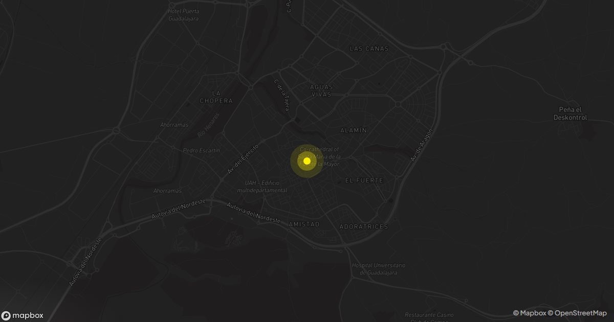 Mapa de Guadalajara: personas que piden presupuesto de mudanza cada mes